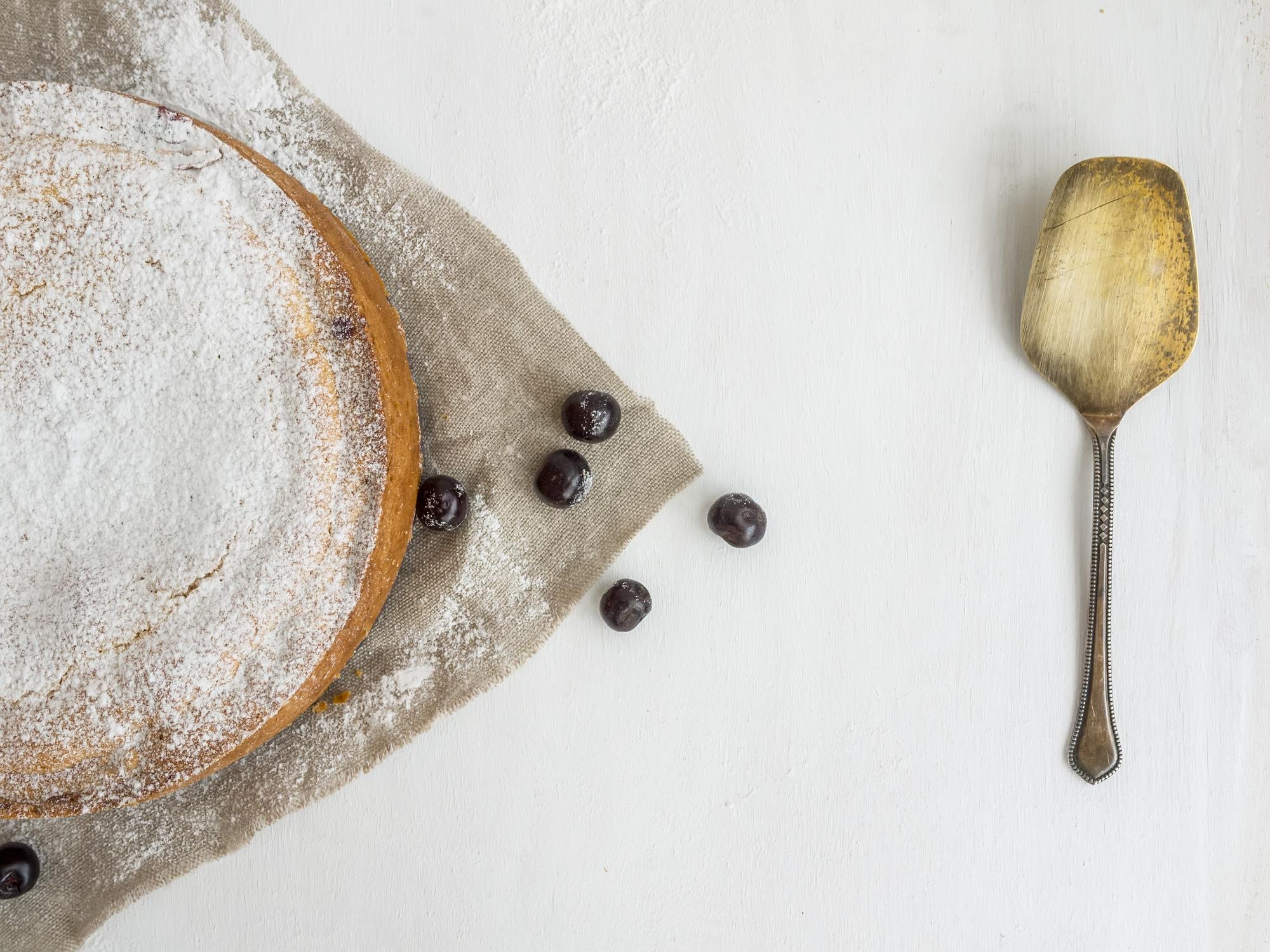 Closeup of pastry detail
